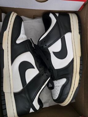 Nike Kids Black White Low-Top Sneakers